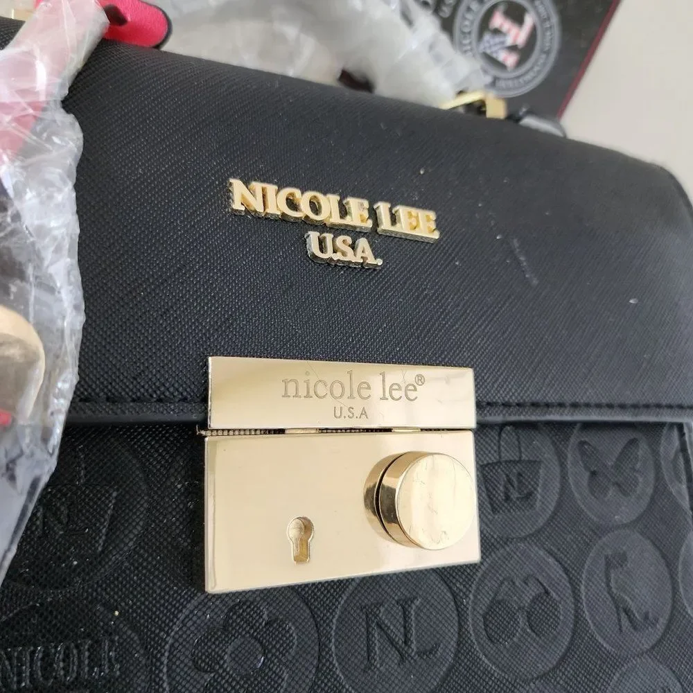 Nicole Lee Small Top Handle Satchel Handbag Crossbody